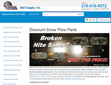 Tablet Screenshot of discountsnowplowparts.com